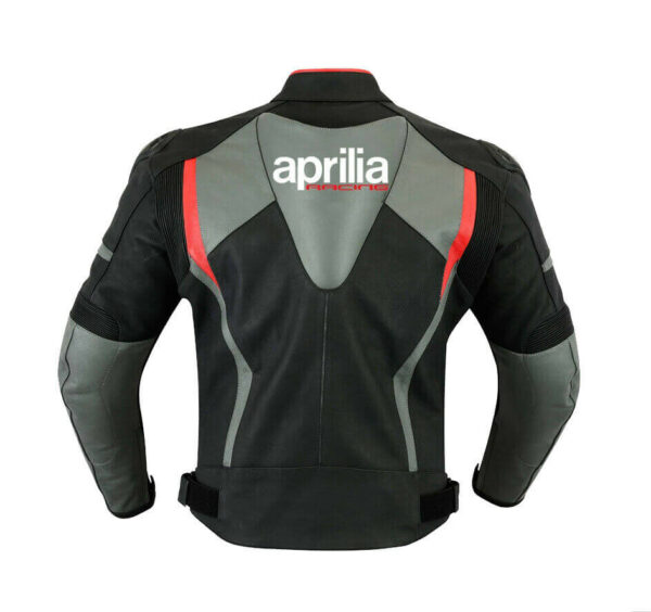 Aprilia Motorcycle Racing Leather Jacket - Image 2