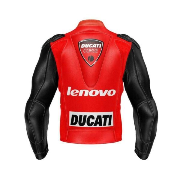 Aruba.it Ducati Corse Motorcycle Racing Leather Jacket - Image 2