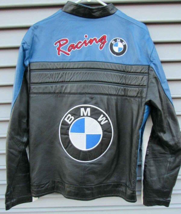 BMW 56 Motorcycle Racing Leather Jacket - Image 2