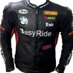 BMW Black Motorrad Motorcycle Racing Leather Jacket