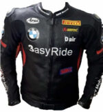 BMW Black Motorrad Motorcycle Racing Leather Jacket