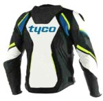 BMW Black White Motorcycle Racing Leather Jacket - Image 2