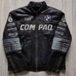BMW Compaq Motorcycle Racing Leather Jacket