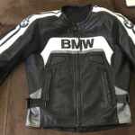 BMW Motorcycle Black And White Leather Jacket