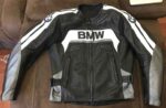 BMW Motorcycle Black And White Leather Jacket