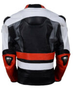 BMW Motorcycle Black And White Racing Leather Jacket - Image 2