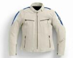 BMW Motorcycle Racing White Leather Jacket