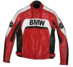 BMW Motorcycle Red And Black Racing Leather Jacket