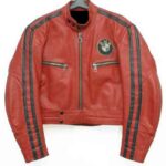 BMW Motorcycle Red Leather Jacket