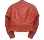 BMW Motorcycle Red Leather Jacket - Image 2