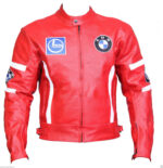 BMW Motorcycle Red Racing Leather Jacket
