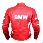 BMW Motorcycle Red Racing Leather Jacket - Image 3