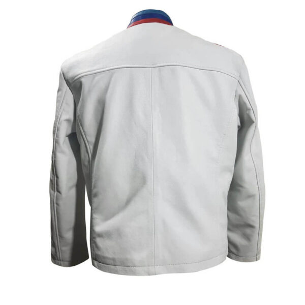BMW Motorcycle White Leather Jacket - Image 2