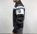 BMW Motorrad Motorcycle Black Leather Jacket - Image 2