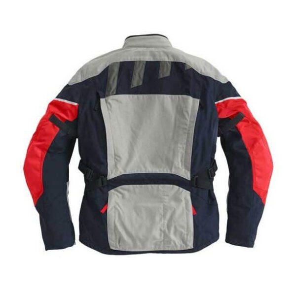 BMW Motorrad Motorcycle Gray And Blue Textile Jacket - Image 2