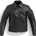 BMW Motorrad Pure Boxer Black Motorcycle Leather Jacket