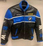 BMW big logo Michelin Nokia Motorcycle Leather Jacket