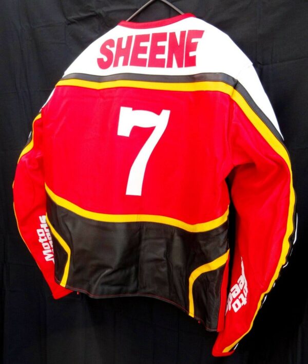 Barry Sheene Suzuki Motorcycle Racing Leather Jacket - Image 2