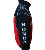 Black And Red Honda Motorcycle Racing Jacket - Image 3
