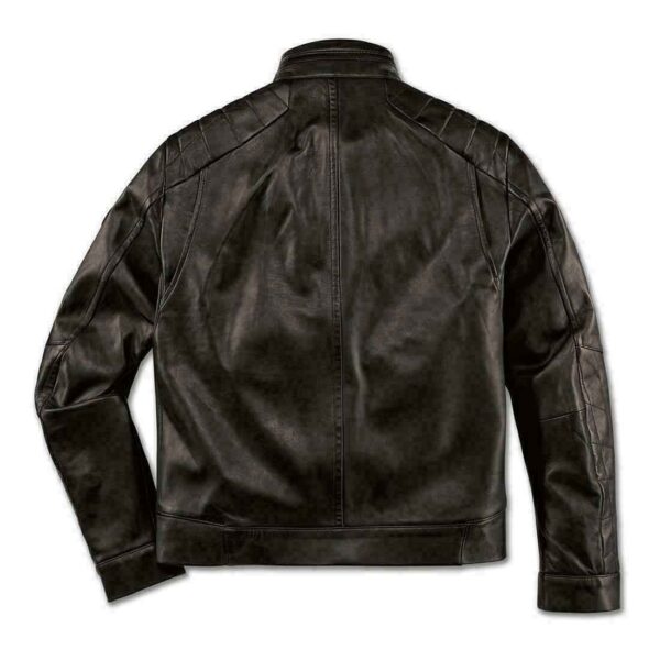 Black BMW Motorcycle Leather Jacket - Image 2