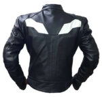 Black BMW Motorrad Motorcycle Leather Jacket - Image 3