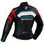 Black BMW Motorrad Motorcycle SRR 1000 Leather Jacket - Image 2