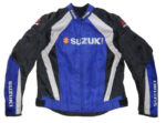 Black Blue Suzuki GSXR Motorcycle Racing Textile Jacket
