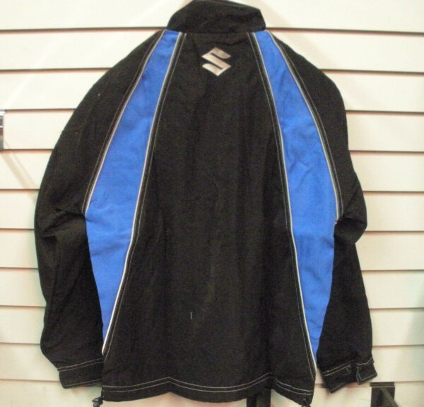 Black Blue Suzuki Motorcycle Textile Jacket - Image 2
