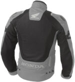Black Gray Honda Motorcycle Racing Textile Jacket - Image 2