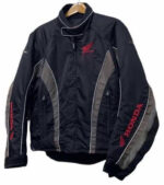 Black Gray Honda Motorcycle Textile Jacket - Image 2