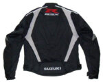 Black Gray Suzuki GSXR Motorcycle Racing Textile Jacket - Image 2