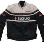 Black Gray Suzuki GSXR Motorcycle Textile Jacket