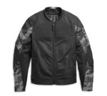 Black Harley Davidson Brawler Camo Jacket