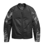 Black Harley Davidson Brawler Camo Jacket