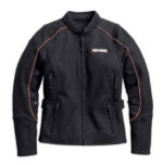 Black Harley Davidson Motorcycle Riding Jacket