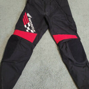 Black Honda Motorcycle Racing Textile Pant