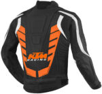 Black Orange KTM Motorcycle Racing Leather Jacket - Image 2