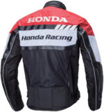 Black Red Honda Motorcycle Racing Jacket - Image 2