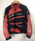 Black Red Honda Motorcycle Racing Textile Jacket
