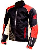 Black Red Honda Motorcycle Textile Jacket