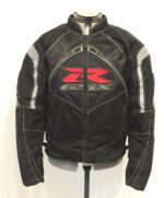 Black Suzuki GSXR Motorcycle Racing Textile Jacket