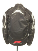 Black Suzuki GSXR Motorcycle Racing Textile Jacket - Image 4
