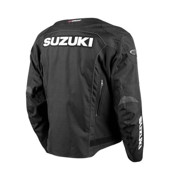 Black Suzuki Motorcycle Joe Rocket Textile Jacket - Image 2