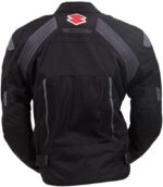 Black Suzuki Motorcycle Racing Mesh Jacket - Image 3