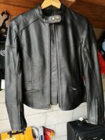 Black Triumph Motorcycle Racing Leather Jacket
