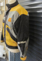 Black Yellow Suzuki GSXR Motorcycle Racing Textile Jacket - Image 3
