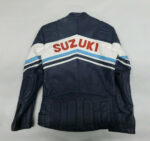 Blue Suzuki Motorcycle Racing Leather Jacket