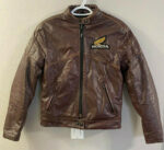 Brown Honda Motorcycle Racing Leather Jacket