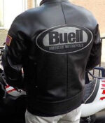 Buell Motorcycle Black Leather Jacket - Image 4