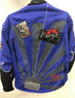 Detachable Sleeves Suzuki Motorcycle Blue Textile Jacket - Image 2